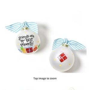 Friends are the Best Presents Glass Ornament by Coton Colors